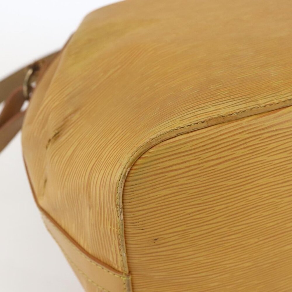 Authentic LOUIS VUITTON Epi Petit Noe Shoulder Bag Yellow M44109 LV - Picture 5 of 16